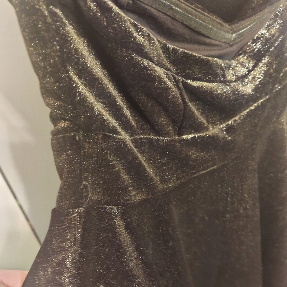 Free People Shattered Foil Fit and Flare Dress Size Small Strapless - Picture 7 of 12
